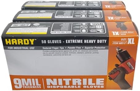 Hardy 7 mil Nitrile Powder Free Gloves 50 Pc (Extra Large) - 2